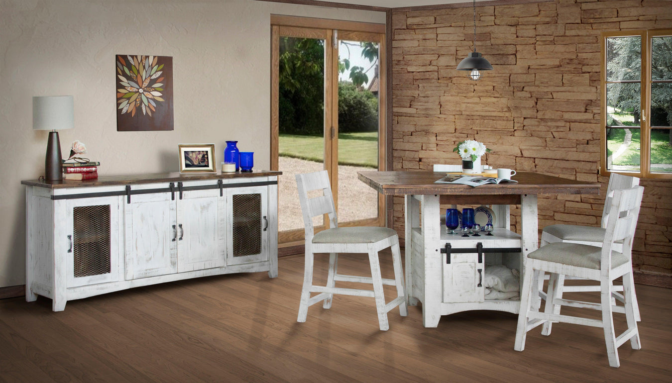 Pueblo Counter Height Square Dining Table Collection