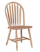 Arrowback Windsor Turned Leg Chair - Barewood