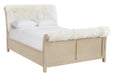 Whittier Catalina Sheepskin Bed - Barewood