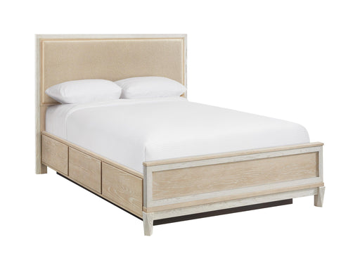 Whittier Catalina Upholstered Panel Storage Bed - Barewood