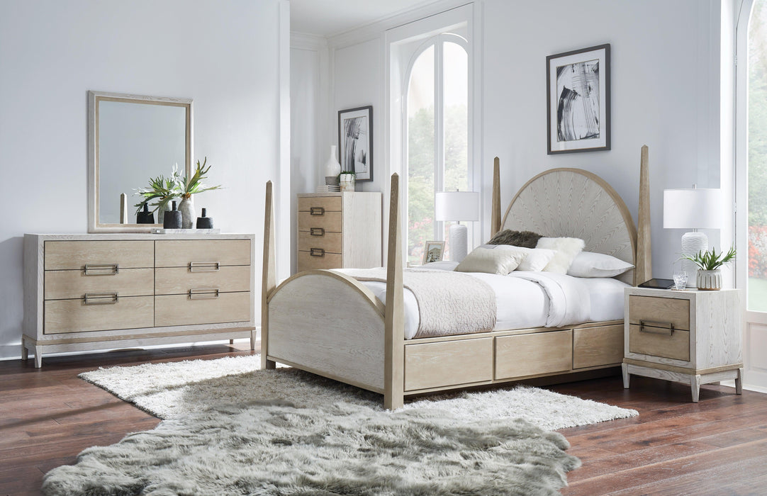 Whittier Catalina Poster Storage Bed - Barewood