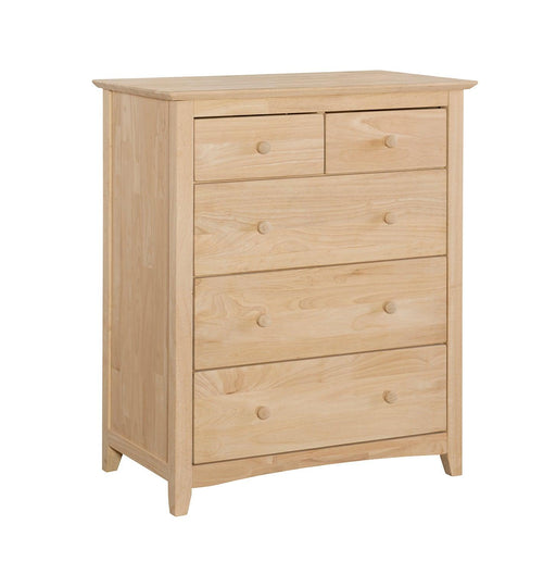 Lancaster Five Drawer Carriage Chest - Barewood