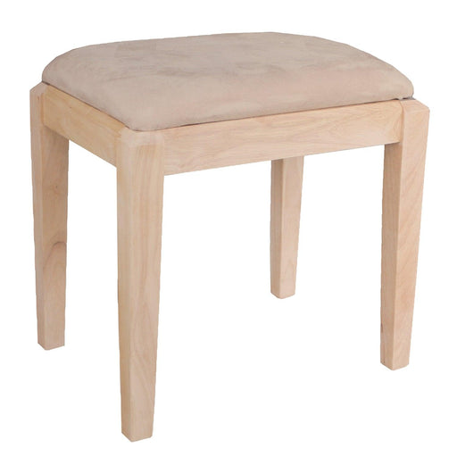 Upholstered Vanity Bench - Barewood