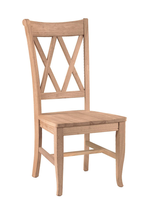Double X Back Chair - Barewood