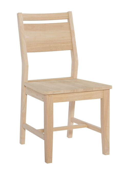 Aspen Panel Back Chair - Barewood