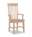 Tall Mission Arm Chair - Barewood
