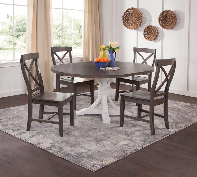 Curated Round Leaf Table - Barewood