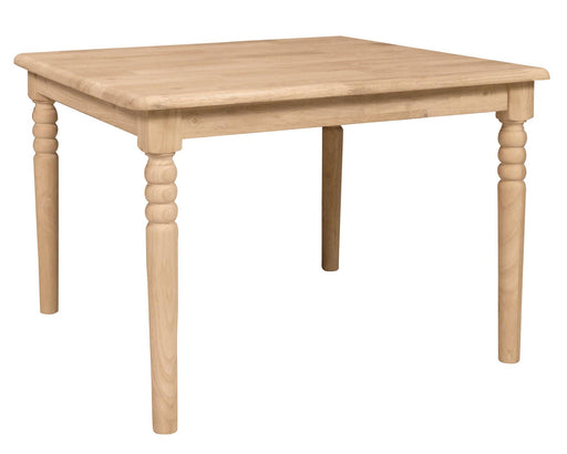 Turned Leg Juvenile Table - Barewood