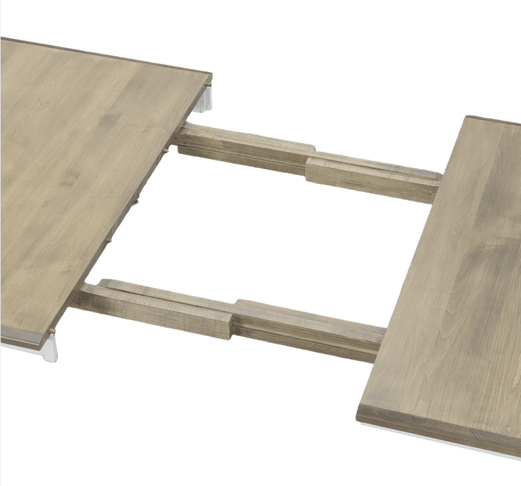 Amish Essentials Rectangular Twist Leg Table- Painted Base - Barewood