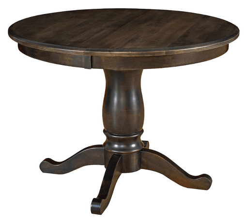 Amish Essentials Rebecca Round Extension Table- Two Tone - Barewood