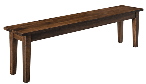 Amish Essentials Solid Top Bench - Barewood