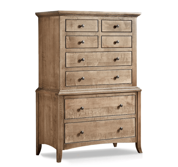 Amish Essentials Provence Chest on Chest - Barewood