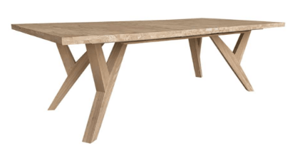 Dane Solid Top Dining Table - Barewood