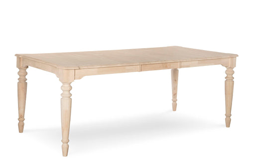 Bow End Dining Table - Barewood
