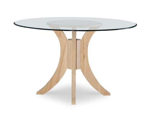 Sienna Glass Top Dining Table - Barewood