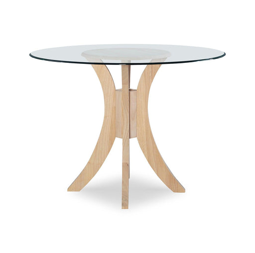 Sienna Glass Top Dining Table - Barewood