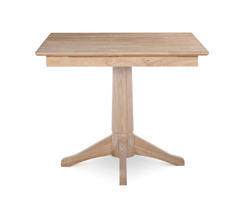 36" Square Pedestal Base Dining Table - Barewood