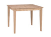 30" Square Dining Table - Barewood