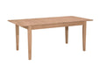 Petite Butterfly Dining Table w/ Shaker Legs - Barewood