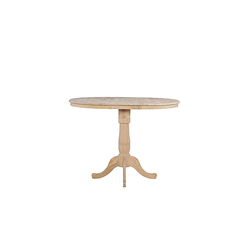 36" Extension Round Bisrto Table - Barewood