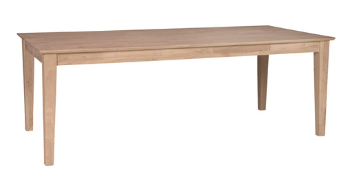 Solid Top Shaker Dining Table - Barewood