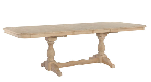 Double Butterfly Leaf Dining Table - Barewood
