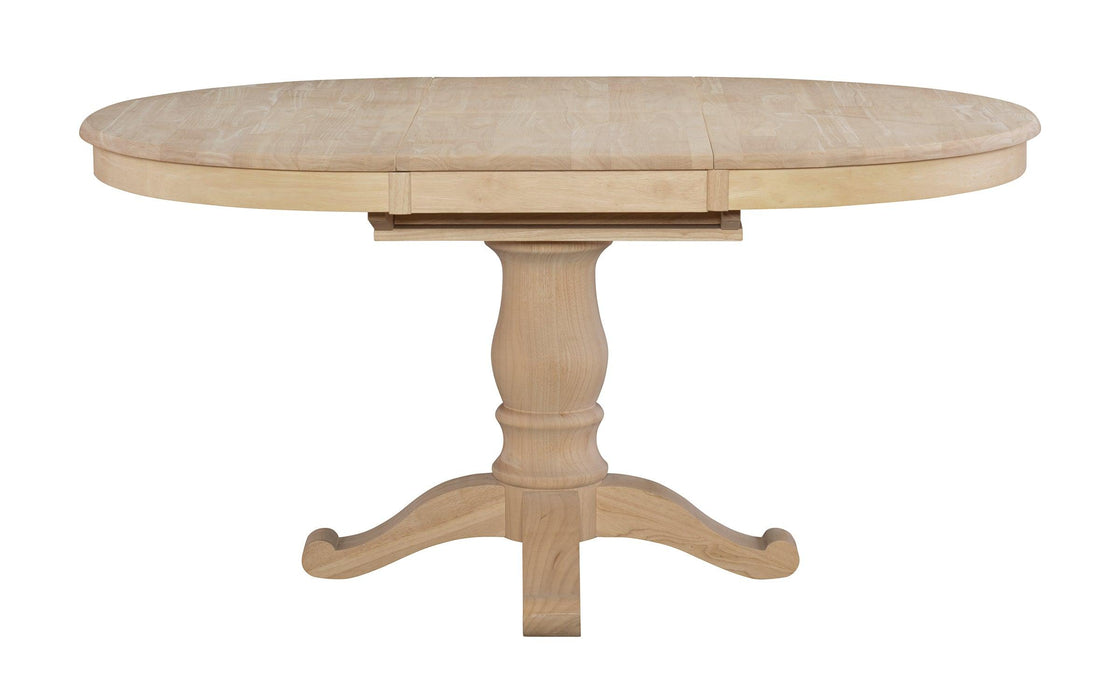 Oval Butterfly Leaf Extension Dining Table - Barewood