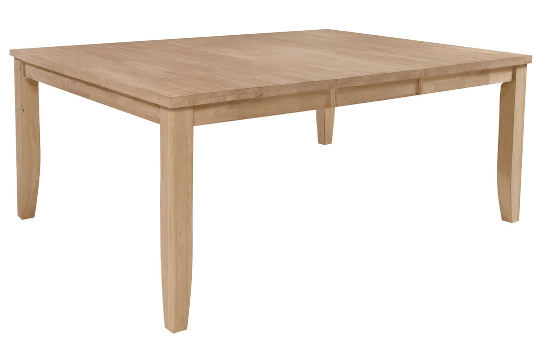 Square Butterfly Leaf Dining Table - Barewood