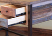 Multicolor Three Drawer Desk - Barewood