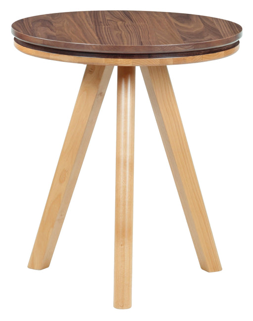 Addi Round Side Table - Barewood