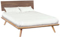 Addison Black Walnut Adjustable Headboard Platform Bed - Barewood