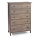 Heritage Five Drawer Chest - Barewood