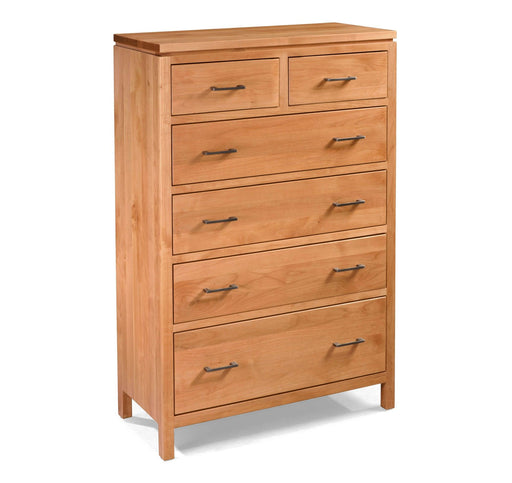 2 West Six Drawer Chest - Barewood