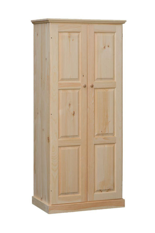 Knotty Pine Two Door Pantry - Barewood