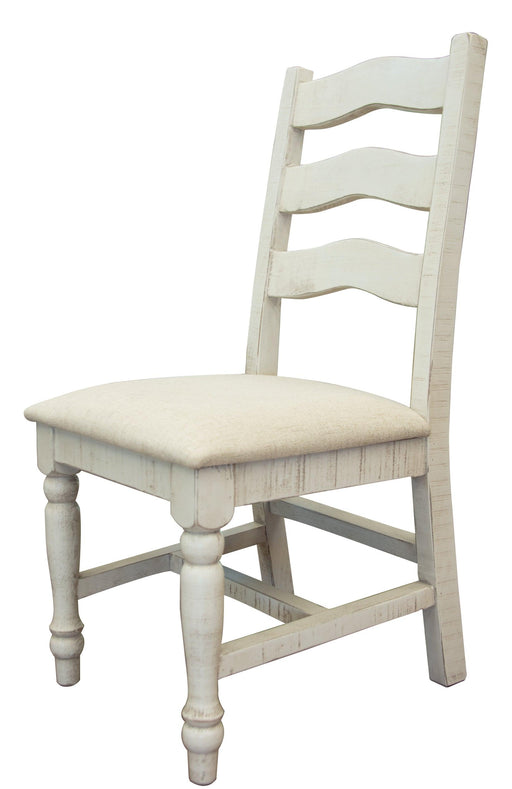 Stone Ladder Back Turned Leg Chair - Barewood