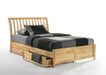 Nutmeg P Series Basic Bed - Barewood