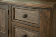 Stone Two Door, Six Drawer Dresser - Barewood