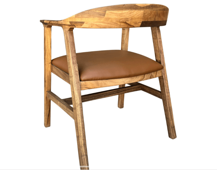 Tulum Mid Century Modern Chair - Barewood