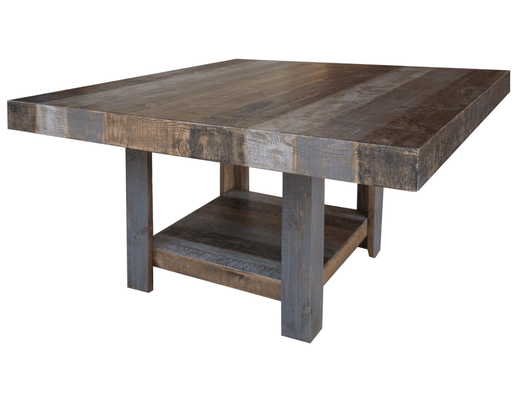 Loft Brown Square Dining Table - Barewood