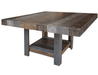 Loft Brown Square Dining Table - Barewood