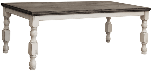Stone Turned Leg Counter Height Dining Table - Barewood