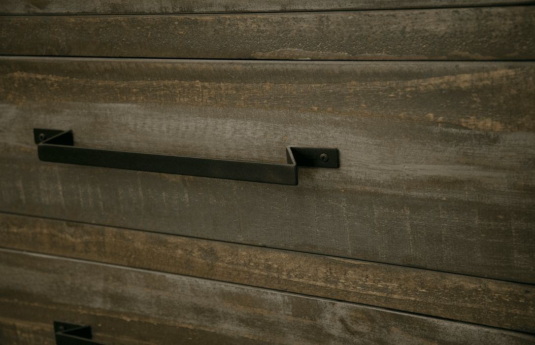 Loft Brown Wall Unit - Barewood