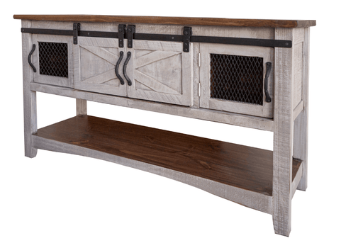 Pueblo Gray Sofa Table - Barewood