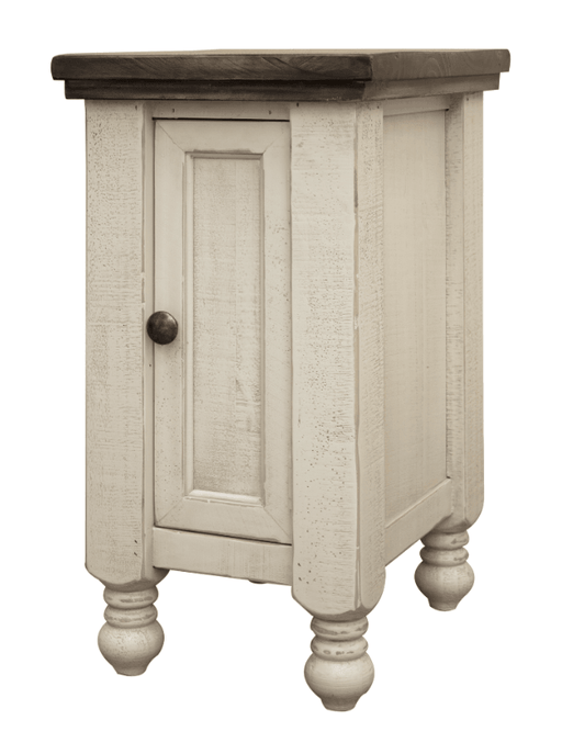 Stone One Door Side Table - Barewood