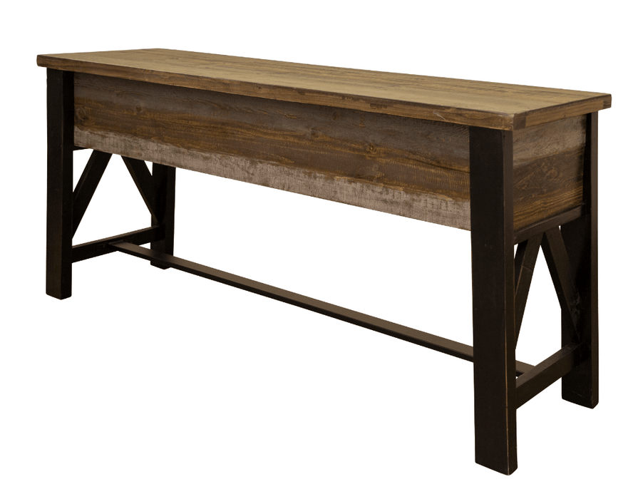 Loft Brown Counter Height Sofa Bar Table - Barewood