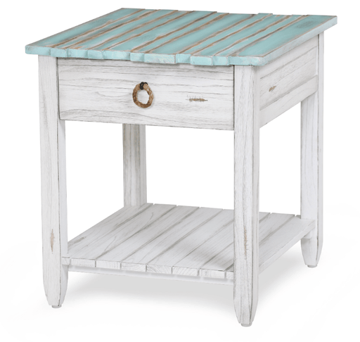 Picket Fence End Table - Barewood