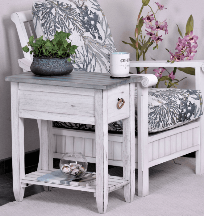 Picket Fence Accent Table - Barewood