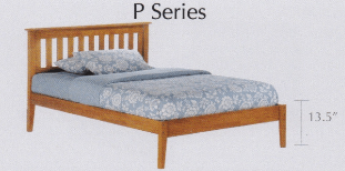 Rosemary P Series Basic Bed - Barewood