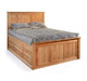 King Raised Panel Storage Build-A-Bed - Barewood