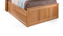 King Flat Panel Storage Build-A-Bed - Barewood
